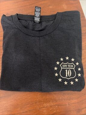 HWY TENN Band Official Merch Black Concert Tshirt Stars & USA Flag